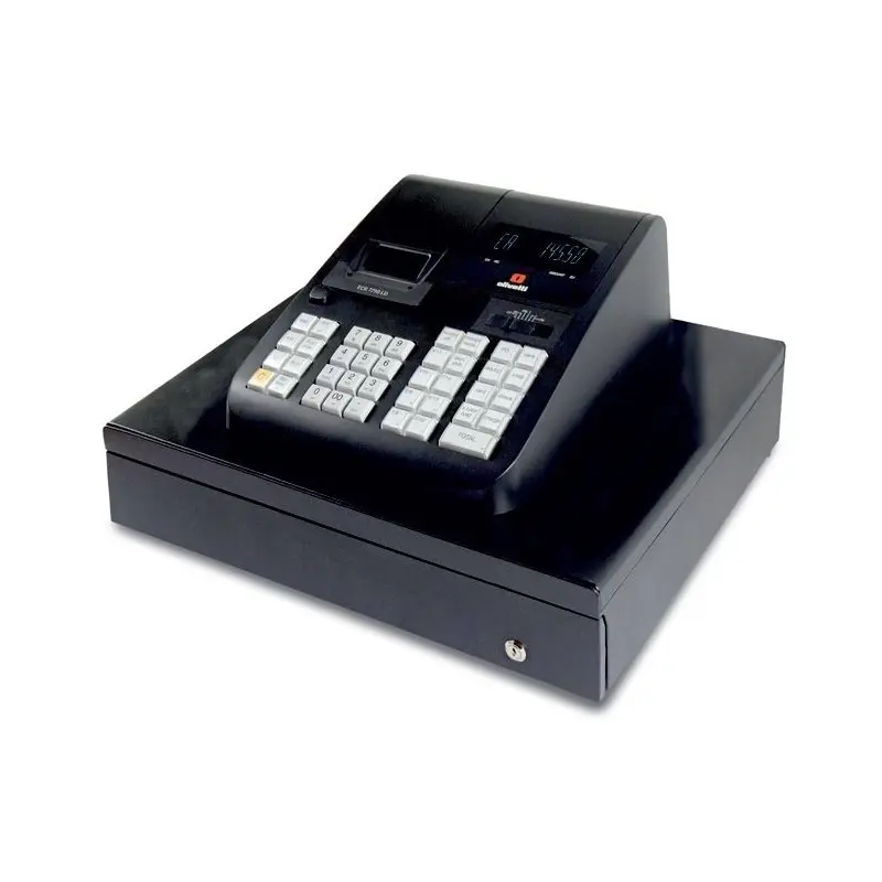 Caja Registradora OLIVETTI Negro Cajón Grande con Factura Simplificada ECR7790LD