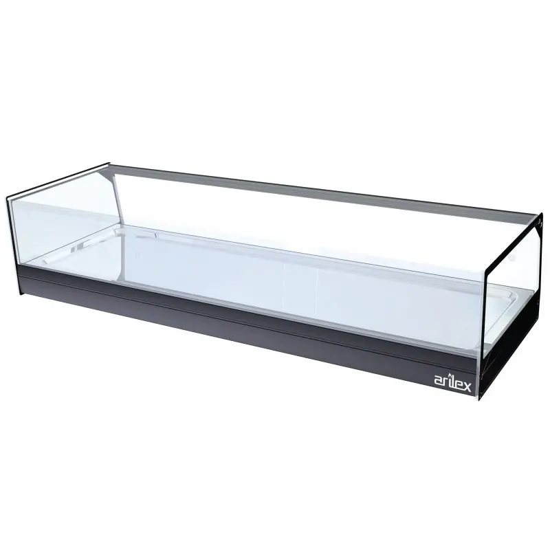 Vitrina neutra placa lisa capacidad 4 GN1/3 CUB 8 NEUTRA
