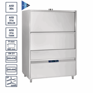 Lavautensilios cesta 80x120cm con altura puerta 80cm LU-125-80 S1 EDENOX