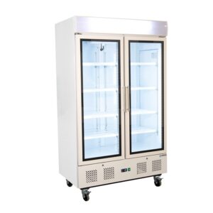 Armarios Refrigerados para exposición con Cabezal Luminoso de 2 puertas APE-902-C HC EDENOX