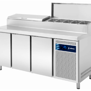 Mesa Refrigerada para preparación de ensaladas y pizzas Serie GN 1/1 MPGE2 EDENOX