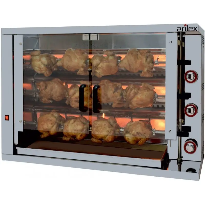 Asador de pollos a gas de 3 espadas 3ASG(OUTLET)