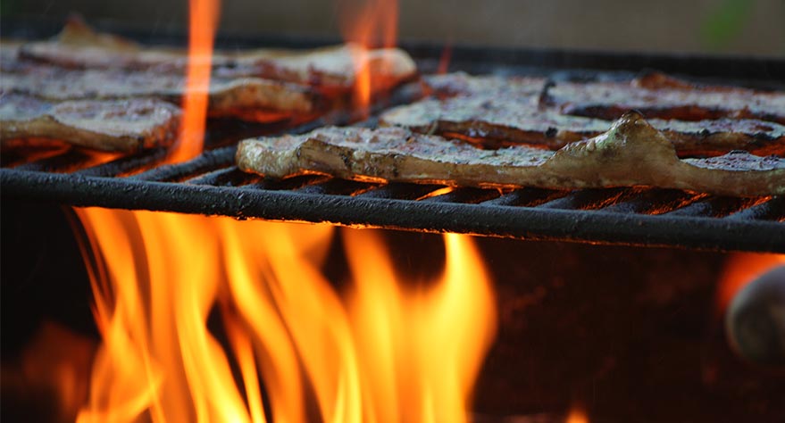 tipos comida barbacoa piedra volcanica fibraclim