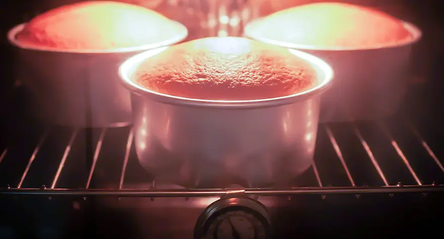 tiempo bizcocho en horno de gas