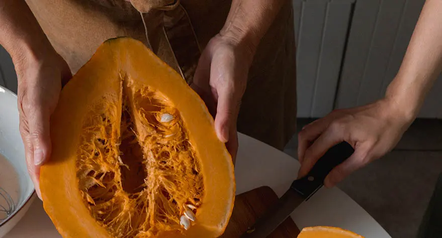 Calabaza al horno en rodajas