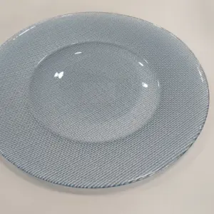 Bajo plato 31cm Inca metallic Blue Light  CIF01401 EFG (OUTLET LIQUIDACIÓN) (1 ud)
