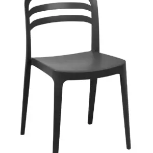 Silla Terraza Polipropileno color Antracita BAQUERIA 1 ANT