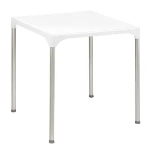 Mesa Terraza de Polipropileno Blanco 70x70 cm LISBOA BLA