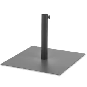 Soporte Parasol Tubo de Acero Plastificado Negro NUBE BASE