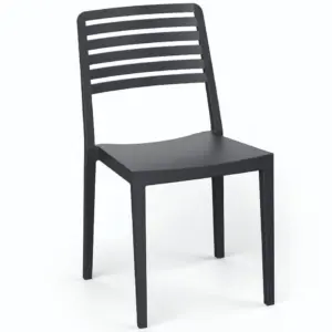 Silla Terraza Polipropileno color Negro ROW 1 NEG