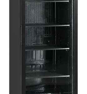 Armario Expositor Refrigeración Negro Puerta de Cristal SCU1425H