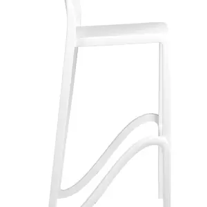 Taburete Interior y Exterior Polipropileno color Blanco SICILIA BLA