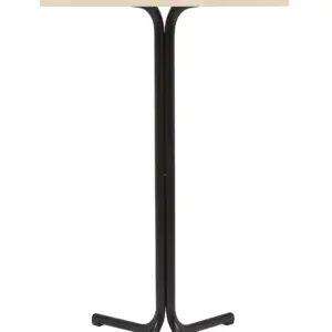 Mesa Alta Interior Armazón Plastificado Negro con Tablero de Melamina Acacia 60x60 cm TRUJILLO ACA