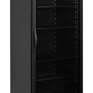 Armario Expositor Refrigeración Negro Puerta de Cristal GN2/1 UR600BG