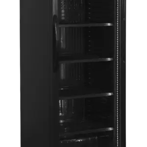 Armario Expositor Refrigeración Negro Puerta de Cristal CEV435 BLACK