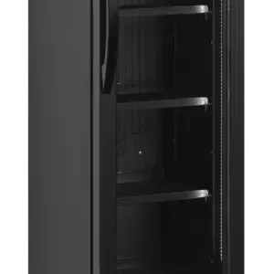 Armario Expositor de Refrigeración Negro Slim 114 L FS176H Black
