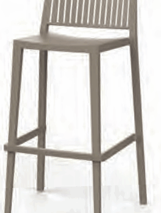 Taburete Exterior Monobloc de Polipropileno BARS-5