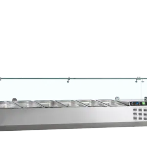 Vitrina Refrigerada de Ingredientes 6 GN1/4 GVC33-140
