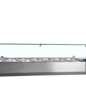 Vitrina Refrigerada de Ingredientes 7 GN1/4 GVC33-160