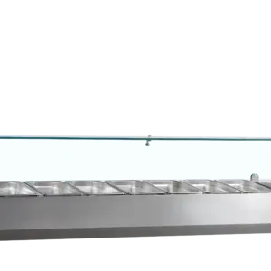 Vitrina Refrigerada de Ingredientes 8 GN1/4 GVC33-180