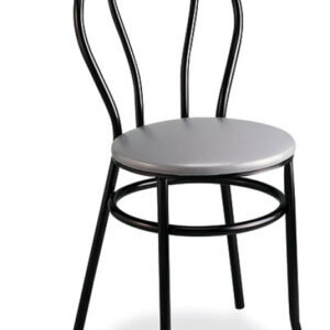 Silla Apilable de Acero con Asiento Tapizado M106