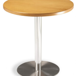 Mesa para Interior con Base de Acero Inoxidable M322