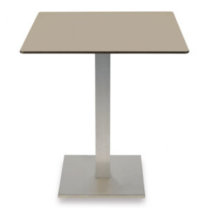 Mesa para Interior con Base de Acero Inoxidable M323
