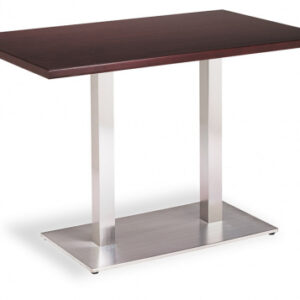 Mesa Doble pie y Base Acero Inoxidable M324
