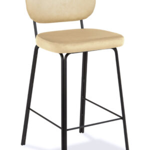 Taburete asiento y respaldo tapizado Sylvie Bar