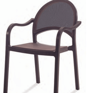 Sillón Exterior Monobloc de Polipropileno y Textiline Flora