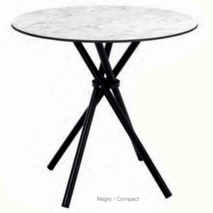 Mesa con Patas en Forma de Haz de Varillas Cruzadas Mikado