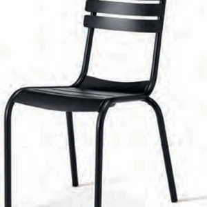 Silla Exterior Aluminio Negra Negresco 1