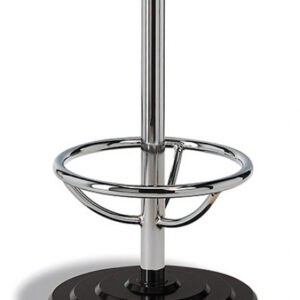 Taburete Giratorio Con/Sin Respaldo Aluminio y Asiento Tapizado o Madera M523
