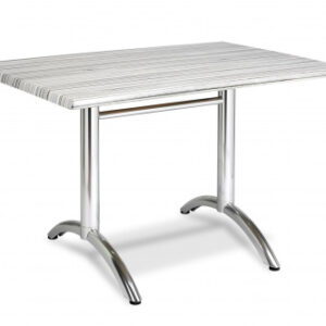 Mesa Rectangular Estructura en Aluminio con 2 Patas M3525
