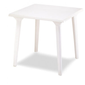 Mesa Terraza Resina Blanca M360
