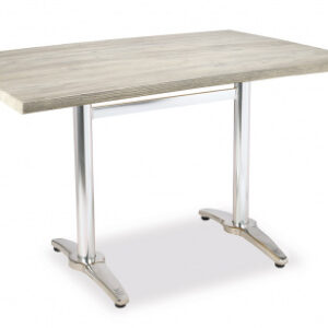 Mesa Rectangular Estructura en Inox con 2 Patas M385