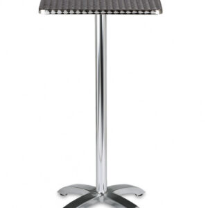 Mesa Alta con Pata Central y Base tipo Cruz Aluminio M394