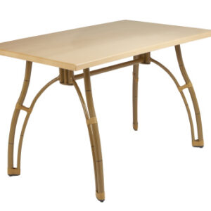 Mesa Rectangular Imitación Caña con 4 Patas Arqueadas M411