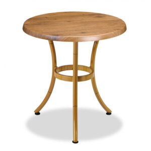 Mesa Redonda Imitación Caña con 3 Patas Arqueadas M415