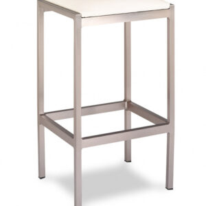Taburete Sin Respaldo Interior de Aluminio y Tapizado o Madera M597