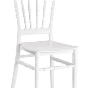 Silla Exterior Monobloc de Polipropileno color Blanco NAPOLEON