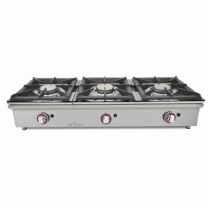Cocina A Gas Sobremostrador ARILEX De 3 Fuegos 5,8 + 5,8 + 5,8 Kw 120CGN