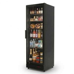 Armario Expositor Refrigerado 395 litros color Negro Línea PEKIN CS395B