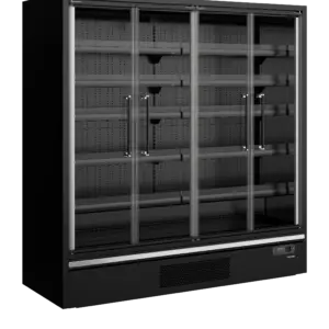 Vitrina Mural Refrigerada Supermercado Galaxy+ GP20FGD Maxi Black