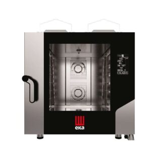 Horno a gas convección MILLENIAL BLACK MASK Pastelería/Panadería 6 bandejas 600x400 mm MKF664GBM Línea Padova (OUTLET)