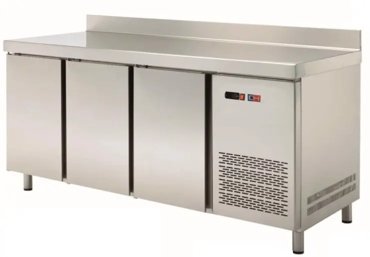 Mesa Snack Refrigerada 4 puertas Fondo 600 de 2542x600x850h mm MRCH-250