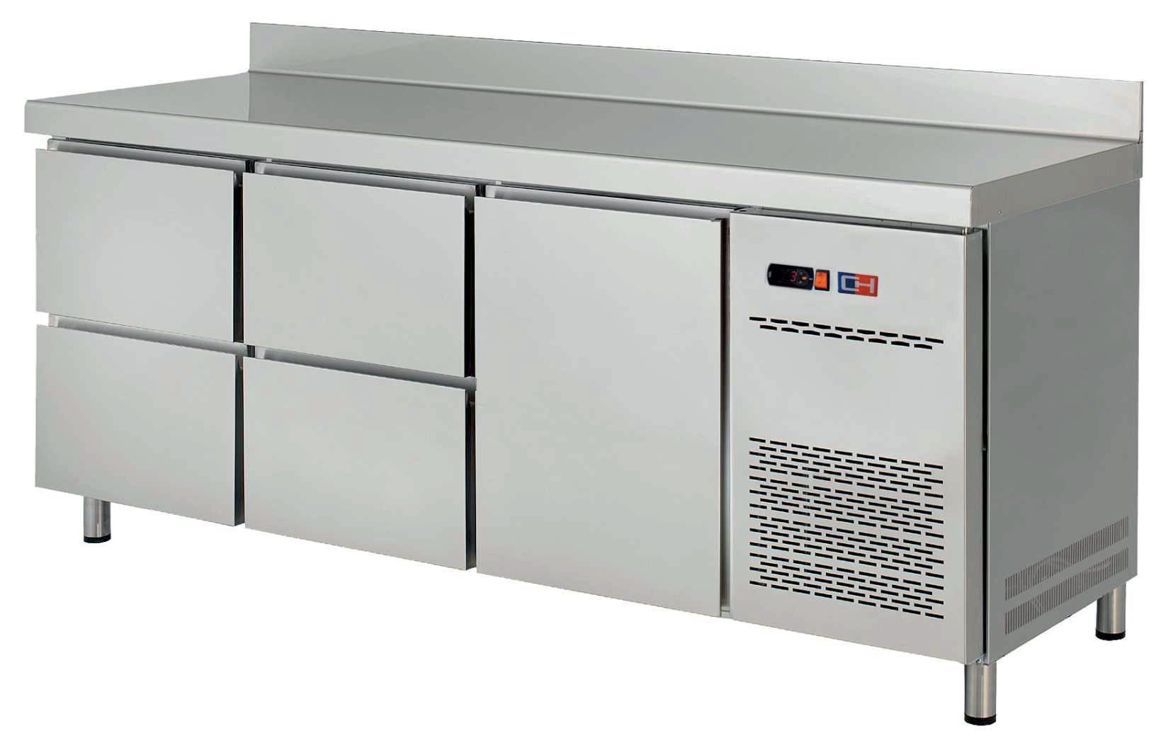 Mesa Snack Refrigerada con Cajones Fondo 600 MRCH-200-4