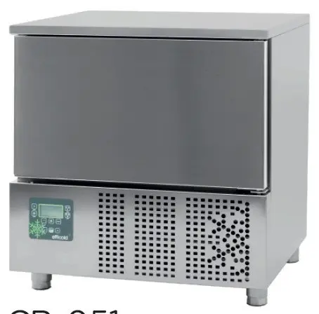 Abatidor de Temperatura Mixto 5 bandejas GN1/1 y 600x400 mm de 790x700x850h mm CR-051