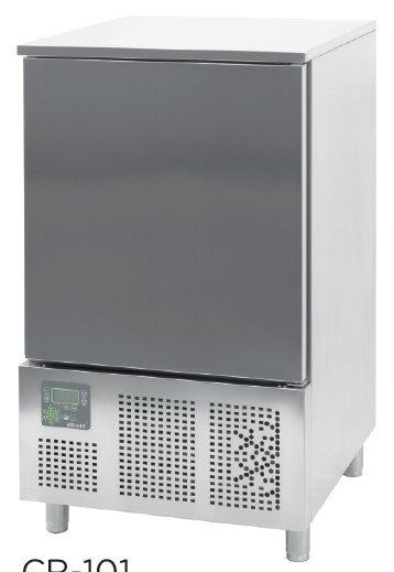Abatidor de Temperatura Mixto 10 bandejas GN1/1 y 600x400 mm de 790x800x1420h mm CR-101