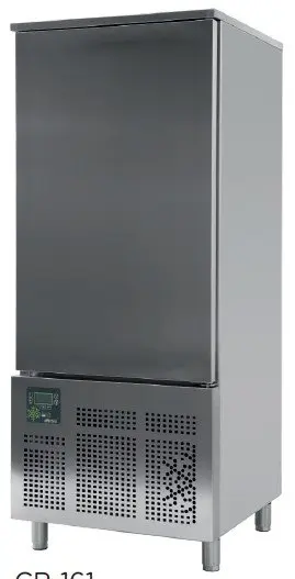 Abatidor de Temperatura Mixto 16 bandejas GN1/1 y 600x400 mm de 790x800x1950h mm CR-161